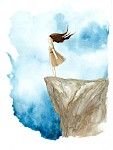 Free-fall, book illustration, A4, 2022